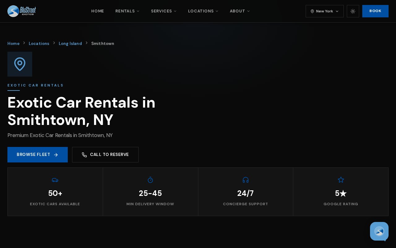 BluStreet Exotic Car Rentals