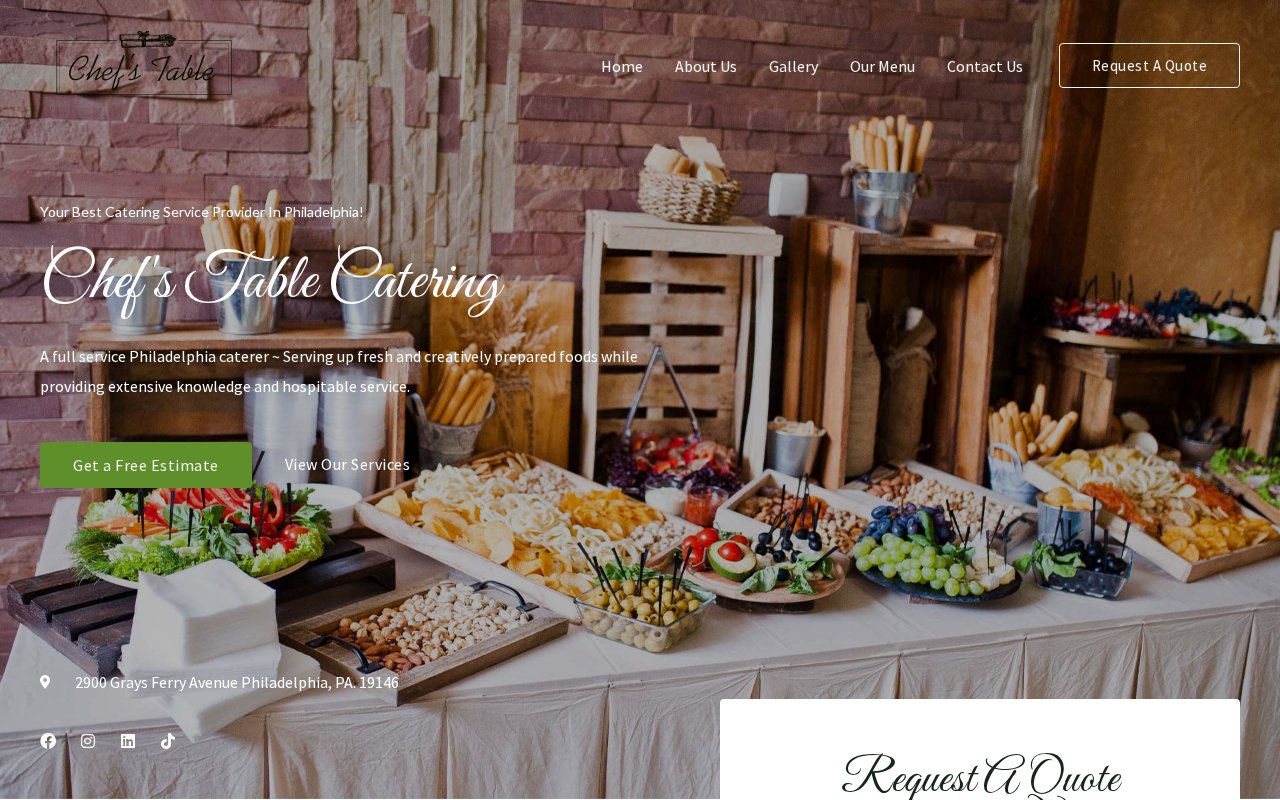 Chef's Table Catering