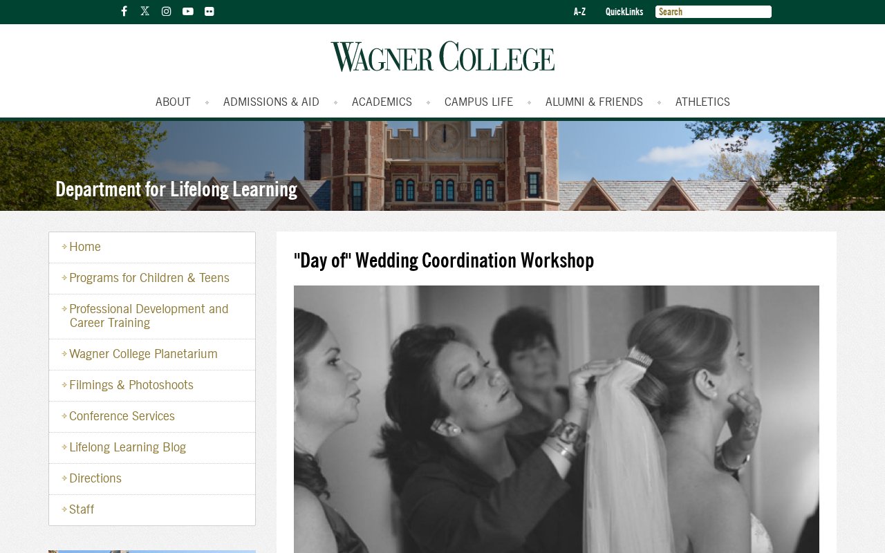 Wagner College - Department for Lifelong Learning