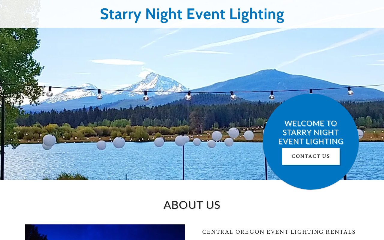 Starry Night Event Lighting