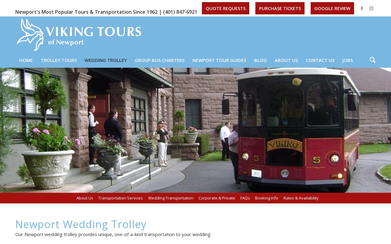 Newport Wedding Trolley