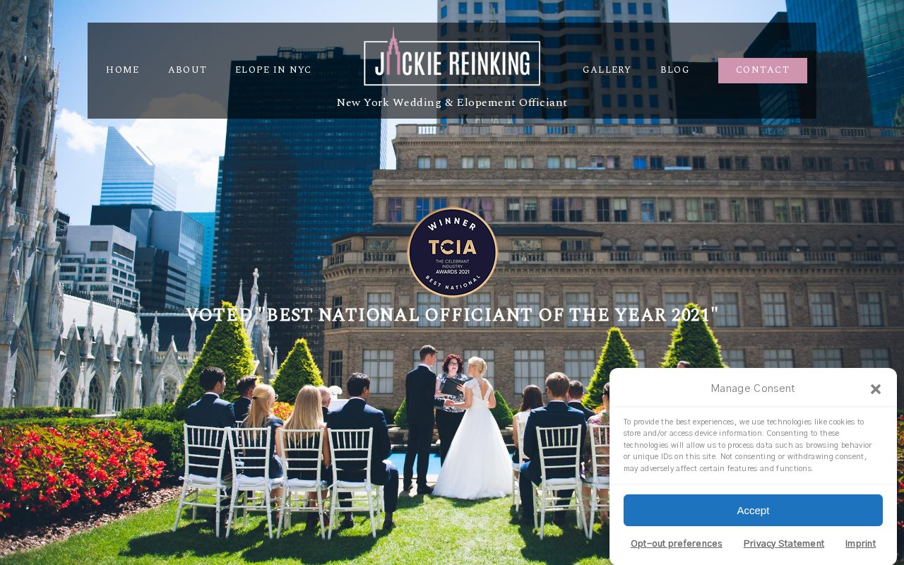 Jackie Reinking NYC Officiant