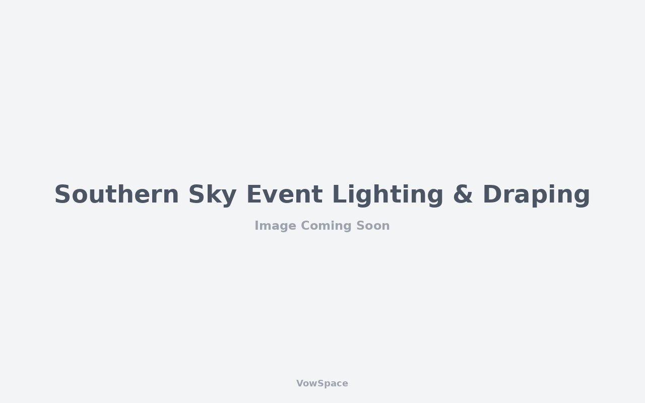 Southern Sky Event Lighting & Draping