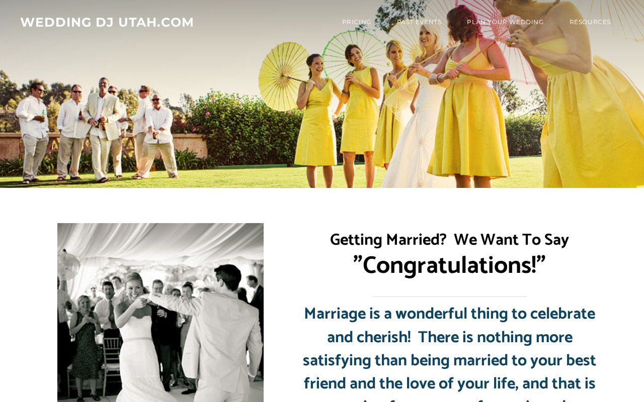 Wedding DJ Utah